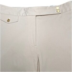 NEW J McLaughlin Anisa Straight Leg Crop Pants 4 Stone Preppy Chic